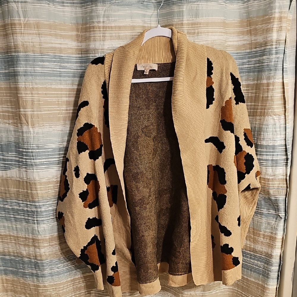 Philosophy Animal Print ( Leopard Print) Cardigan